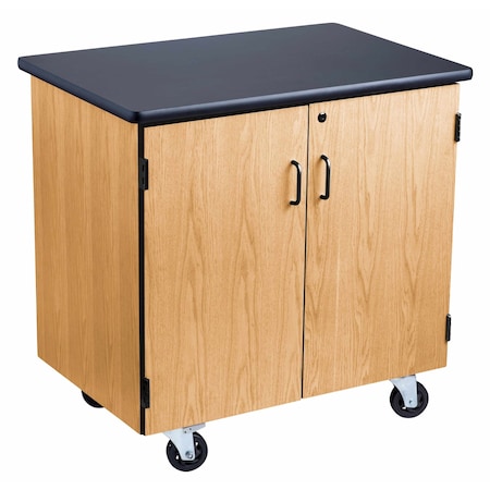 National Public Seating NPSMobile Sci Cabinet Blk Laminate Top MSC2436